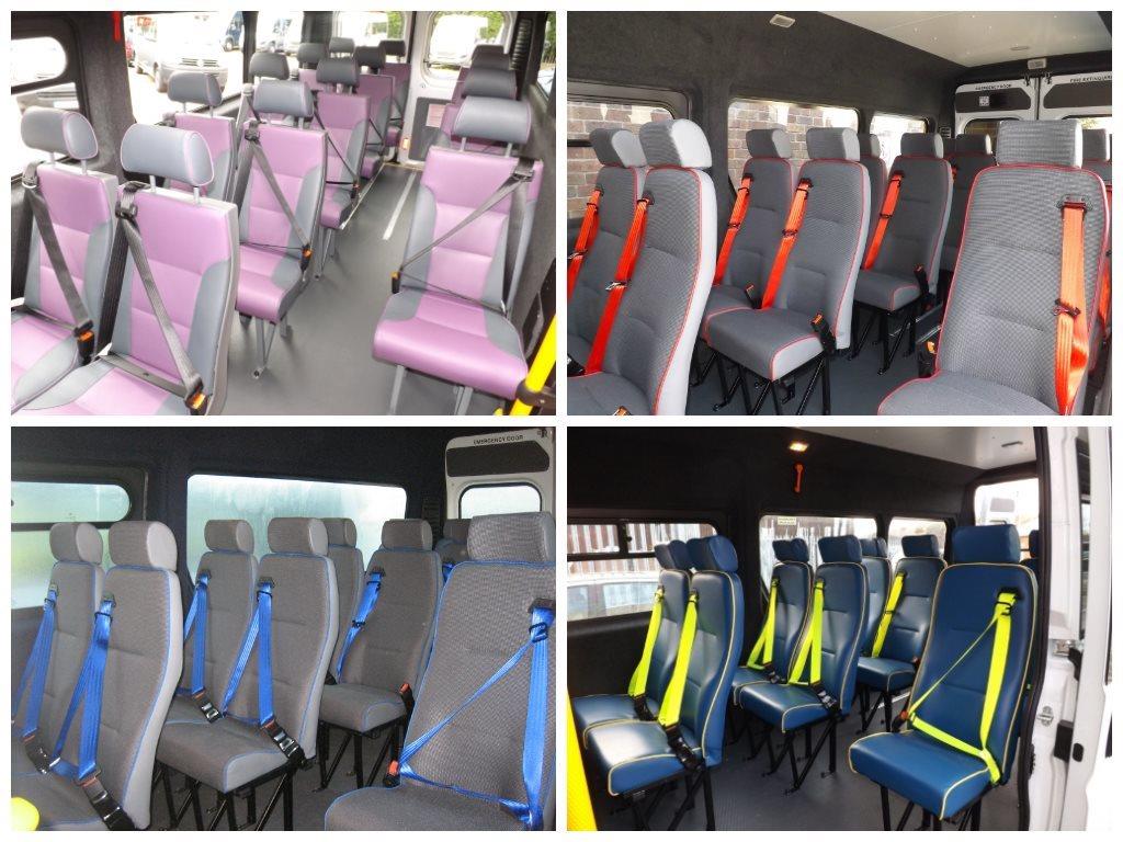 Minibus Seat Finishes and Colour Combinations
