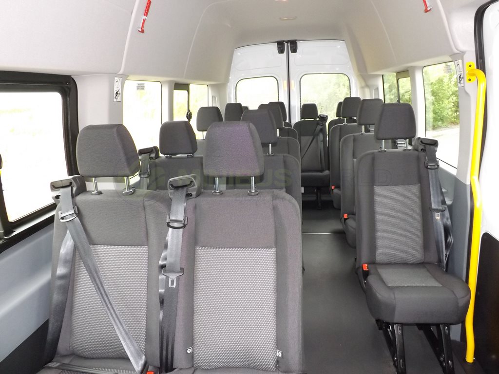 Ford Transit D1 Licence 17 Seat School Minibus Leasing Interior Seating Grab Rail