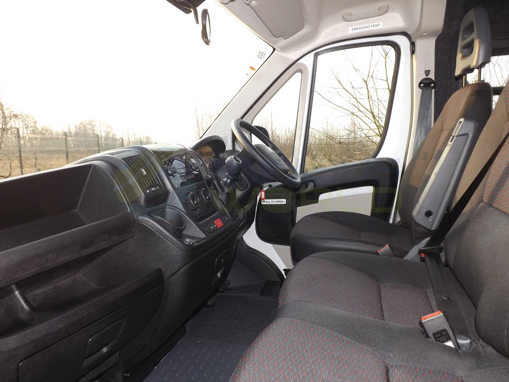 17 Seat Peugeot Boxer Drive On Car Licence Minibus Leasing Interior Cab Nearside