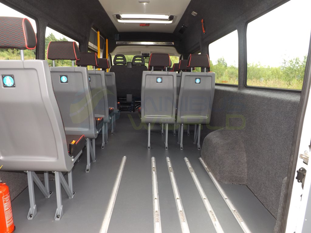 17 Seat Peugeot Boxer Drive On Car Licence Minibus Leasing Interior Unwin Tracking