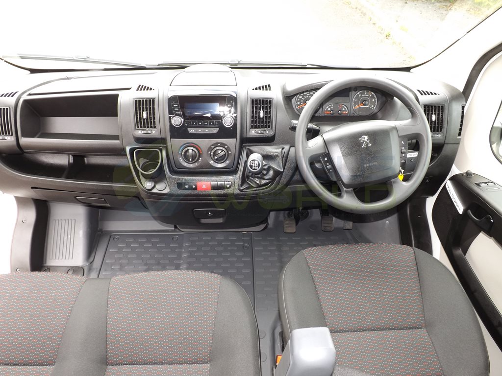 Peugeot Boxer 17 Seat School Minibus Leasing Interior Cab Cockpit