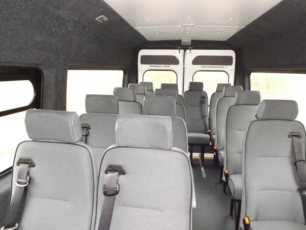 Inside Peugeot Boxer Wheelchair Accessible School Minibus 1770
