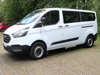 Ford Transit Custom 300 L2 H1 Euro 6 ULEZ Compliant IVA Tested CanDrive EasyOn 9 Seat Wheelchair Accessible Minibus in White with Telescopic Ramps