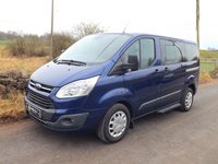 Ford Transit Tourneo SWB Zetec Euro 6 ULEZ Compliant 9 Seat Minibus in Blue with Air Con and Dual Parking Sensors