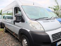Fiat Ducato LWB 17 Seat Minibus in Silver with Luggage Racks