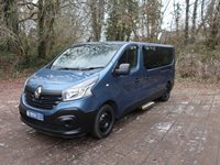 NO VAT Renault Trafic LL29 Business Energy Euro 6 ULEZ Compliant 7 Seat Wheelchair Accessible Minibus in Blue with Electric Lift and Air Con
