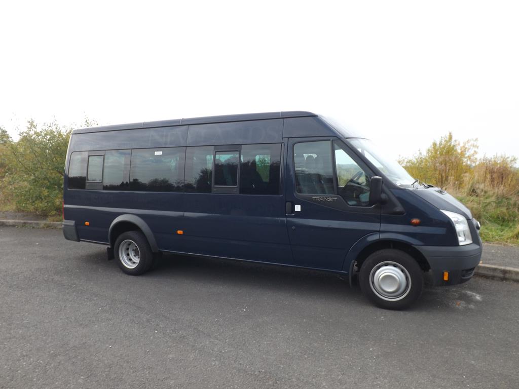 Blue Ford Transit 17 Seat Minibus For Sale D1 Licence Required