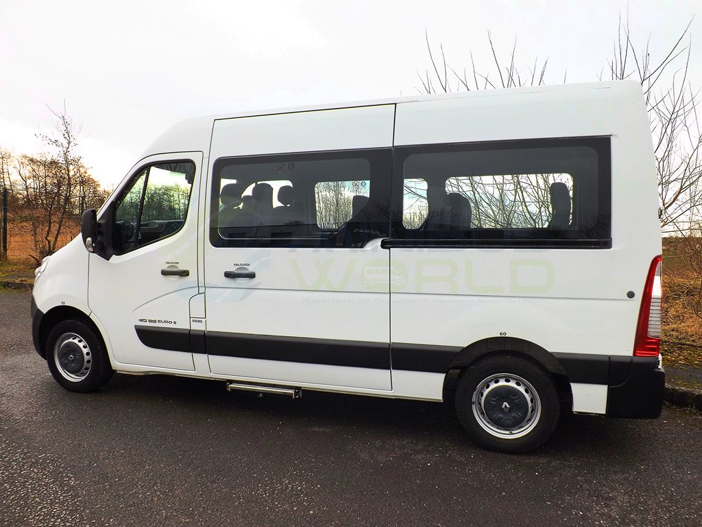 Vauxhall Movano 12 Seat Shuttle Minibus Euro 6 ULEZ Compliant in White